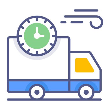 Hızlı dağıtım Modern kavramlar tasarım, vektör illüstrasyonu