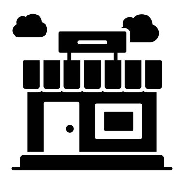 Alışveriş merkezi Modern kavramlar tasarım, vektör illüstrasyonu