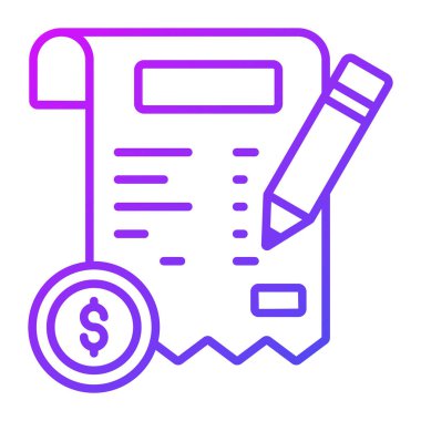 Fatura ödeme Modern kavramlar tasarım, vektör illüstrasyonu