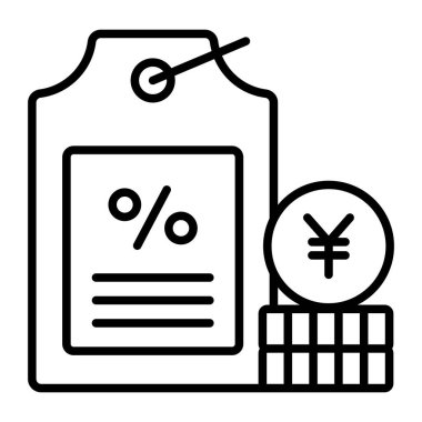 İndirim etiketi Modern kavramlar tasarımı, vektör illüstrasyonu