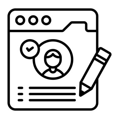 Web hesabı Modern kavramlar tasarım, vektör illüstrasyonu