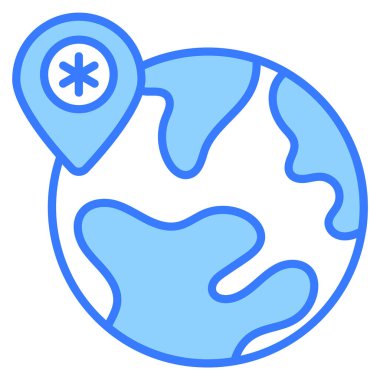 konum işareti Modern kavramlar tasarım, vektör illüstrasyonu