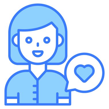 kız Modern kavramlar tasarım, vektör illüstrasyonu