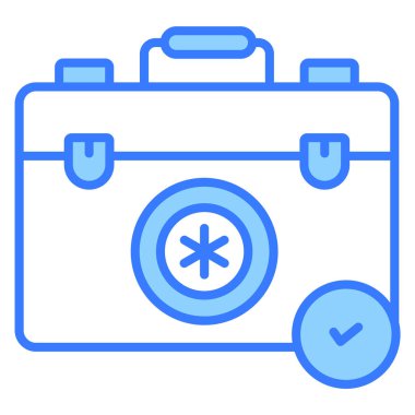 İlk yardım kiti Modern kavramlar tasarım, vektör illüstrasyonu