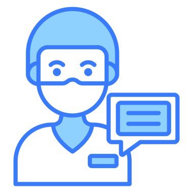 Tıp doktoru Modern kavramlar tasarım, vektör illüstrasyonu