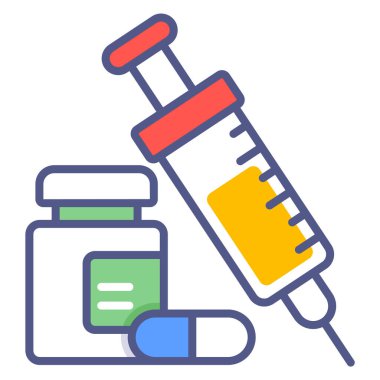 Tıp Modern kavramlar tasarım, vektör illüstrasyonu