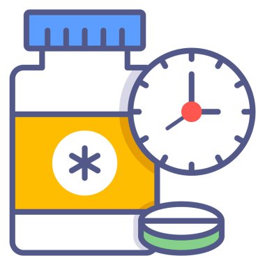 ilaç kavanozu Modern kavramlar tasarım, vektör illüstrasyonu