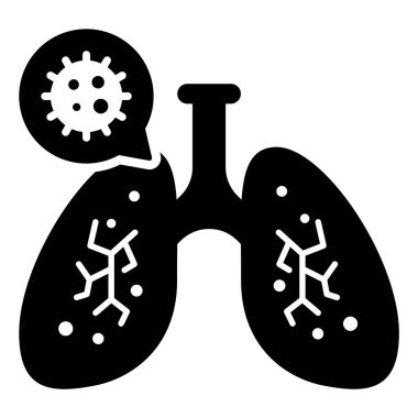 Akciğerler Modern kavramlar tasarım, vektör illüstrasyonu