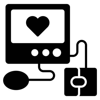 Kan basıncı ölçer Modern kavramlar tasarım, vektör illüstrasyonu