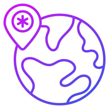 konum işareti Modern kavramlar tasarım, vektör illüstrasyonu