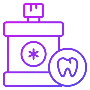 ağız yıkama Modern kavramlar tasarım, vektör illüstrasyonu