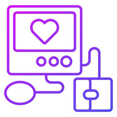 Kan basıncı ölçer Modern kavramlar tasarım, vektör illüstrasyonu