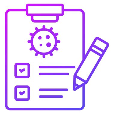 covid test Modern kavramlar tasarım, vektör illüstrasyonu