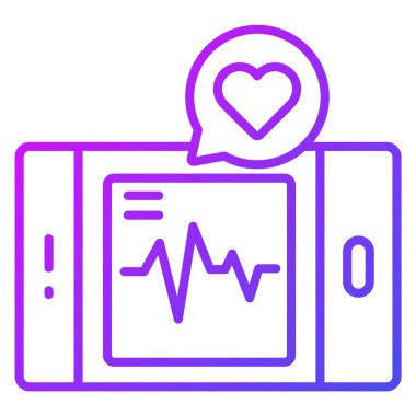 sağlık uygulaması Modern kavramlar tasarım, vektör illüstrasyonu