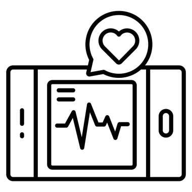 sağlık uygulaması Modern kavramlar tasarım, vektör illüstrasyonu