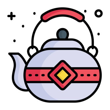 Çin kültürü çaydanlığının çok güzel bir tasarımı.