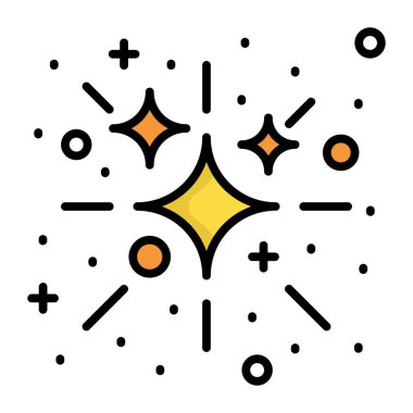 Havai fişek kutlama vektör tasarımı, modern biçim