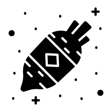 Modern ve modaya uygun bir turp simgesi