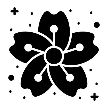 Sakura çiçek vektör tasarımı, kiraz çiçeği