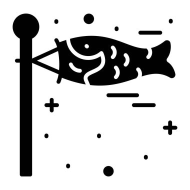 Modern ve modaya uygun Koinobori vektör tasarımı