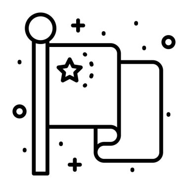 Beyaz arkaplanda Çin bayrak vektör simgesi izole