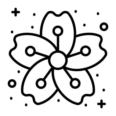 Sakura çiçek vektör tasarımı, kiraz çiçeği