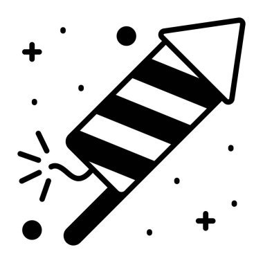 Firecracker vektör simgesi moda tasarım biçimi