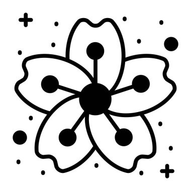 Sakura çiçek vektör tasarımı, kiraz çiçeği