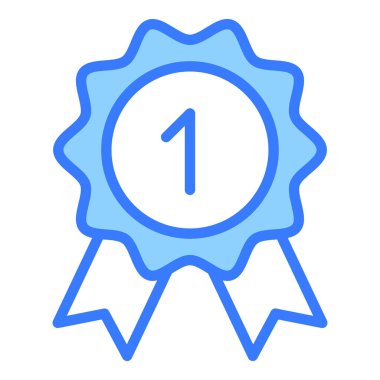 rozet vektör çizgisi simgesi, okul ve eğitim simgesi