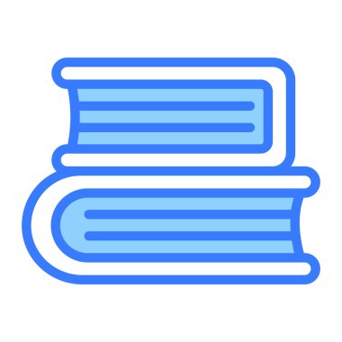 kitap vektör satırı simgesi, okul ve eğitim simgesi