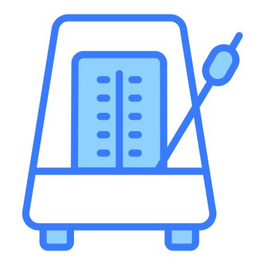 metronome vektör çizgisi simgesi, okul ve eğitim simgesi