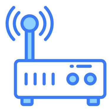 modem vektör çizgisi simgesi, okul ve eğitim simgesi