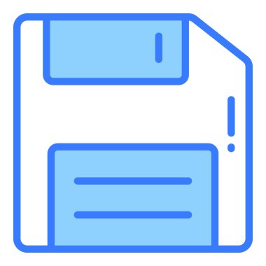 Disket vektör çizgisi simgesi, okul ve eğitim simgesi