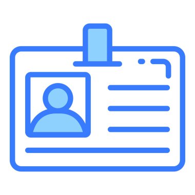 öğrenci kartı vektör satırı simgesi, okul ve eğitim simgesi