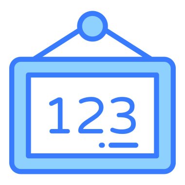 tahta vektör çizgisi simgesi, okul ve eğitim simgesi