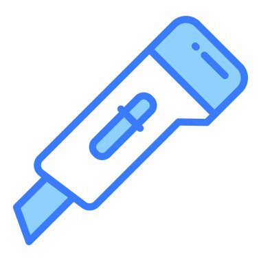 kağıt kesicisi vektör çizgisi simgesi, okul ve eğitim simgesi