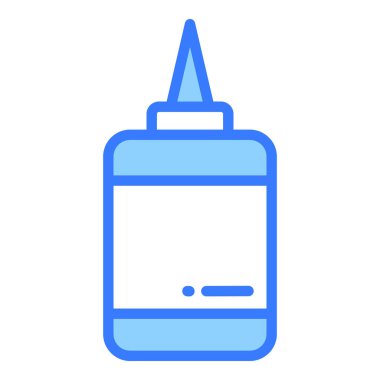 Yapıştırıcı vektör çizgisi simgesi, okul ve eğitim simgesi