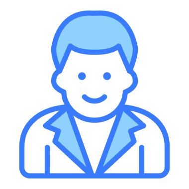 profesör vektör çizgisi simgesi, okul ve eğitim simgesi