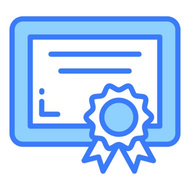 diploma vektör çizgisi simgesi, okul ve eğitim simgesi