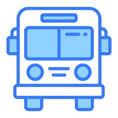 okul servisi vektör çizgisi simgesi, okul ve eğitim simgesi