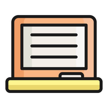 tahta vektörü düz simgesi, okul ve eğitim simgesi yaz