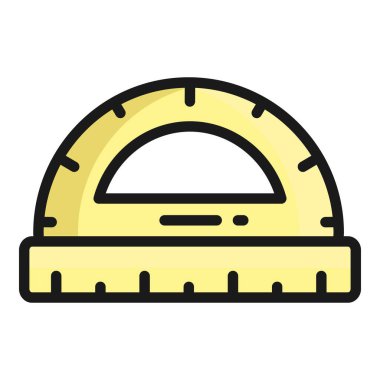 Koruyucu vektör düz simgesi, okul ve eğitim simgesi