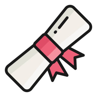 derece vektör düz simgesi, okul ve eğitim simgesi