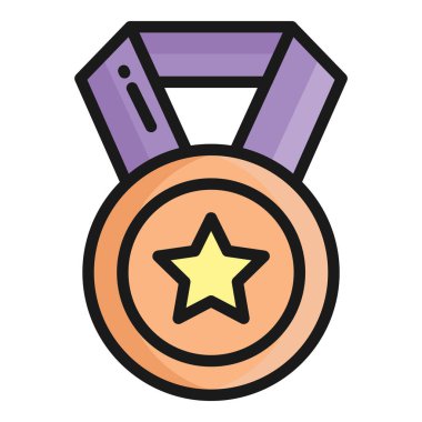 meddle vektör düz simgesi, okul ve eğitim simgesi