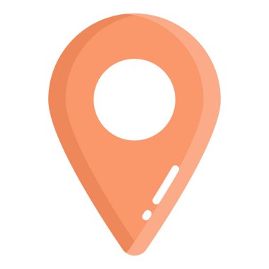 konum pin vektörü düz simgesi, okul ve eğitim simgesi