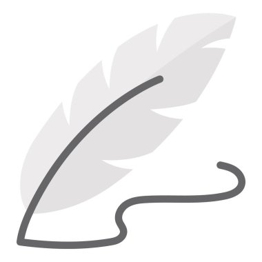 Bıldırcın kalem vektör düz simgesi, okul ve eğitim simgesi