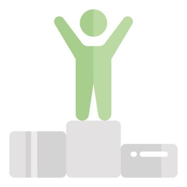 birincil konum vektör düz simgesi, okul ve eğitim simgesi