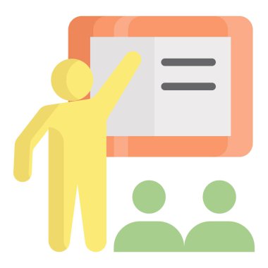 ders vektörü düz simgesi, okul ve eğitim simgesi