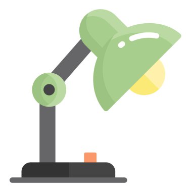 tablo lambası düz ikonu, okul ve eğitim ikonu