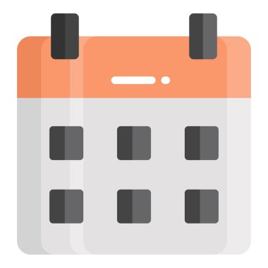 takvim vektörü düz simgesi, okul ve eğitim simgesi